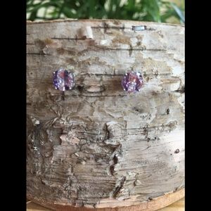 Beautiful purple stud Earrings